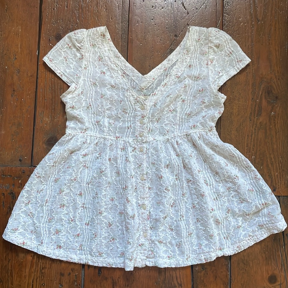 Ralph Lauren Denim & Supply baby doll top shirt blouse